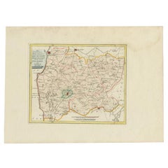 Antike Karte der Region Bolsward und Sneek von Von Reilly, 1791