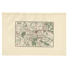 Antike Karte der Region Breda von Craandijk, 1884