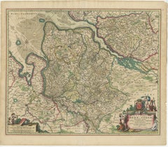 Antique Map of the region of Bremen and Verden, Germany