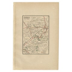 Antike Karte der Region Diepenheim von Craandijk, 1884