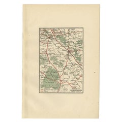 Antique Map of the Region of Doetinchem by Craandijk, 1884