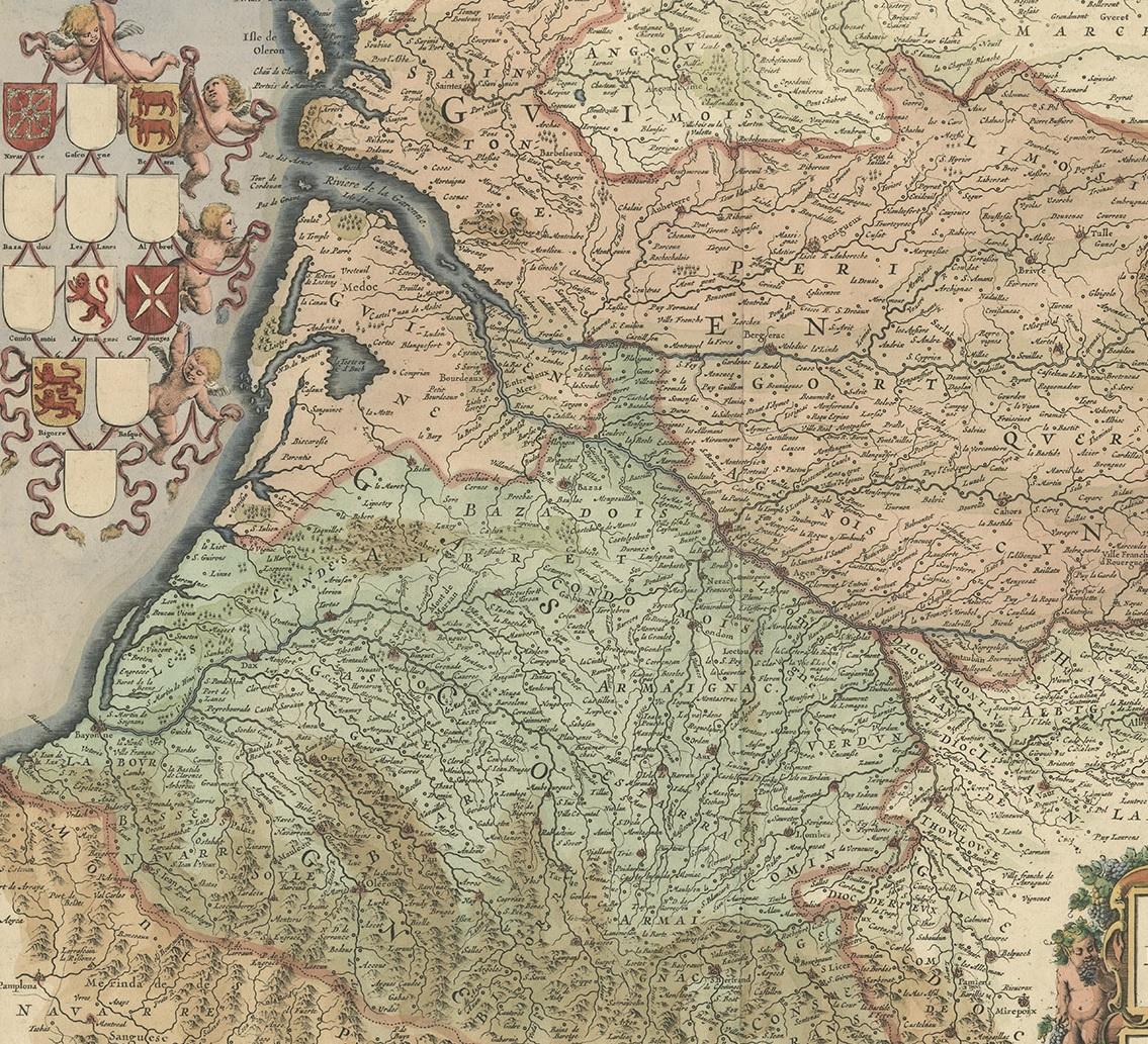 carte guyenne et gascogne