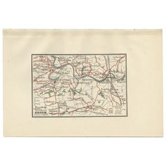 Carte ancienne de la région de Heusden par Craandijk, 1884