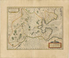 Antique Map of the Region of Oldenburg, Germany