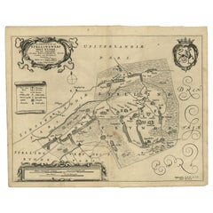Antike Karte der Region Ooststellingwerf von Schotanus, 1664