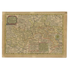 Antike Karte der Region Plauen von Schreiber '1749'