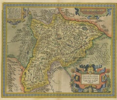 Antique Map of the Region of Salzburg by Ortelius 'circa 1606'