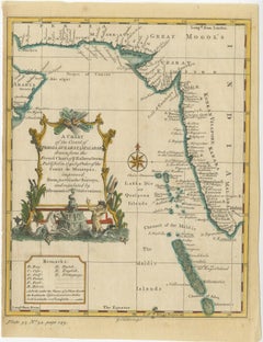 Antique Map of the Region of the Arabian Sea