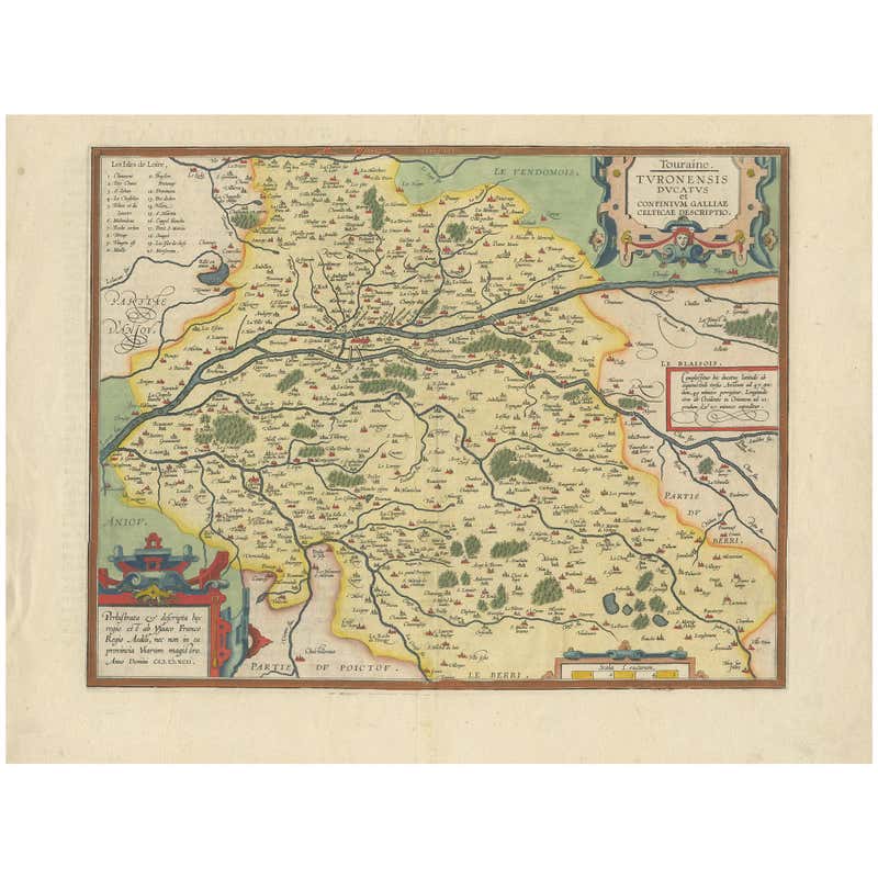 Antique Colourful Map of the Island of Java and Madura, Indonesia, C ...