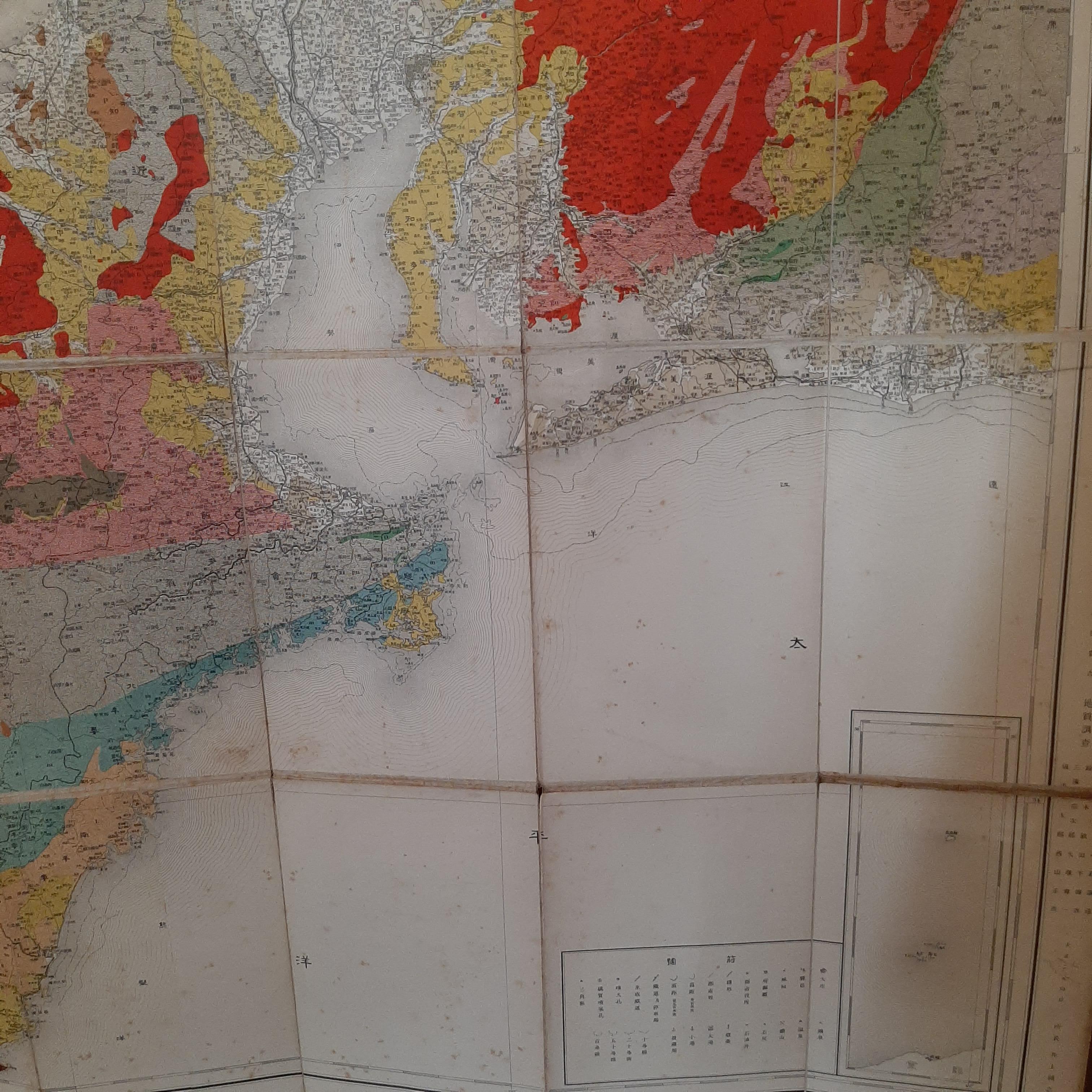 Antique Map of the Region of Wakayama, Nara and Osaka 'Japan' In Fair Condition For Sale In Langweer, NL