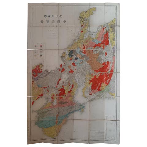 Antique Map of the Region of Wakayama, Nara and Osaka 'Japan', ca.1880