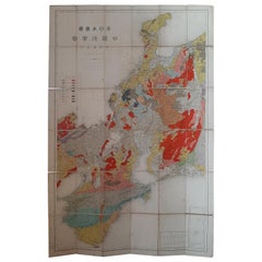 Mapa Antiguo de la Región de Wakayama, Nara y Osaka 'Japón