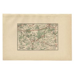 Antique Map of the Region of Zutphen by Craandijk, 1884