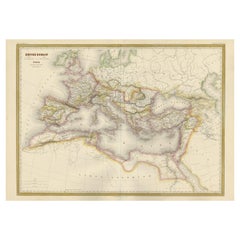 Antique Map of the Roman Empire 'c.1860'