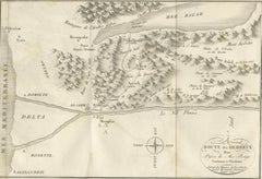 Antique Map of the Route of the Hebrews – Egypt to the Red Sea, 1720
