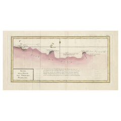 Carta antica delle rotte di Jean-françois de Galaup in Asia, 1787