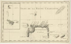 Antique Map of the Santa Cruz Islands with Inset of Carteret and Gower Islands