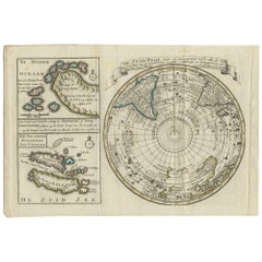Antique Map of the South Pole by Keizer & de Lat, 1788