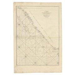 Antique Map of the South-Western Coast of Sumatra by De la Haye, c.1780