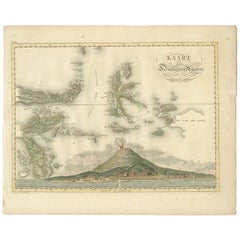 Antique Map of the Ternate Islands by Van den Bosch '1818'