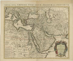 Antique Map of the Turkish Empire, Arabia and Persia