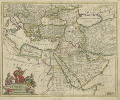 Antique Map of the Turkish Empire by De Wit 'c.1700'