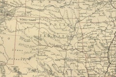 Antique Map of The United States of North America, 1882