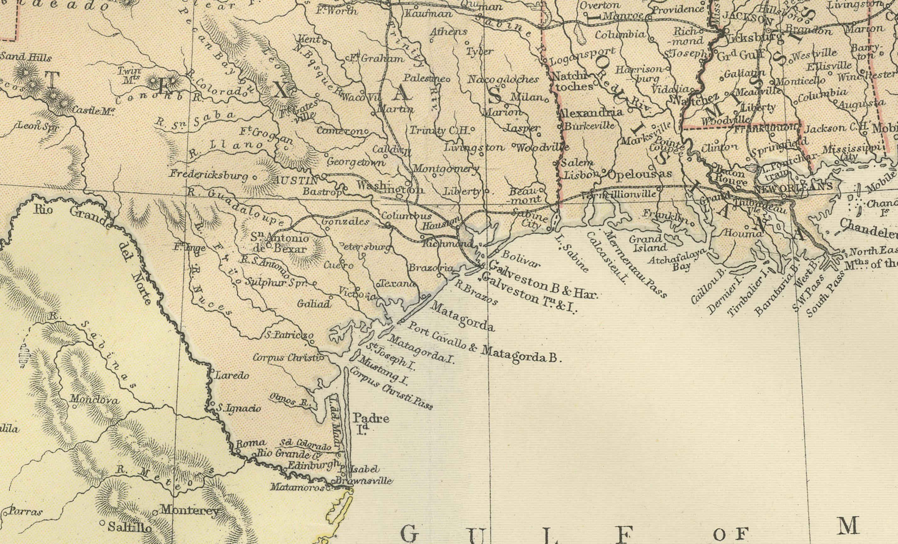 Antike Karte der Vereinigten Staaten von Nordamerika, 1882 (Papier) im Angebot