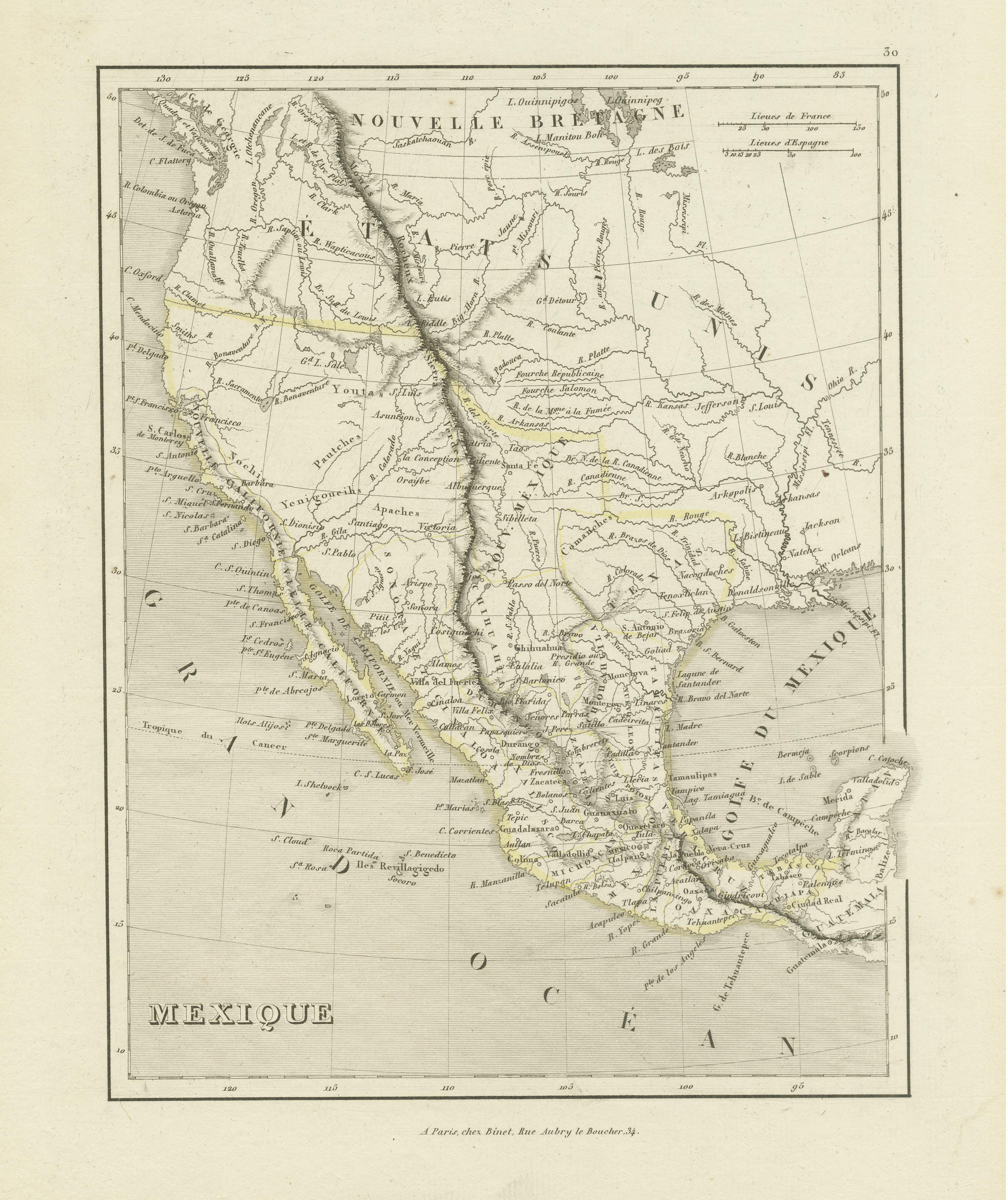 map of south texas and mexico