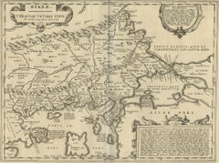 Antique Map of Thracia ‘Greece’ by J. Janssonius, circa 1650