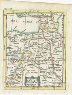 Antique Map of Turkey in Asia, Armenia and Mesopotamia, circa 1760