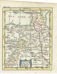 Antique Map of Turkey in Asia, Armenia and Mesopotamia, circa 1760