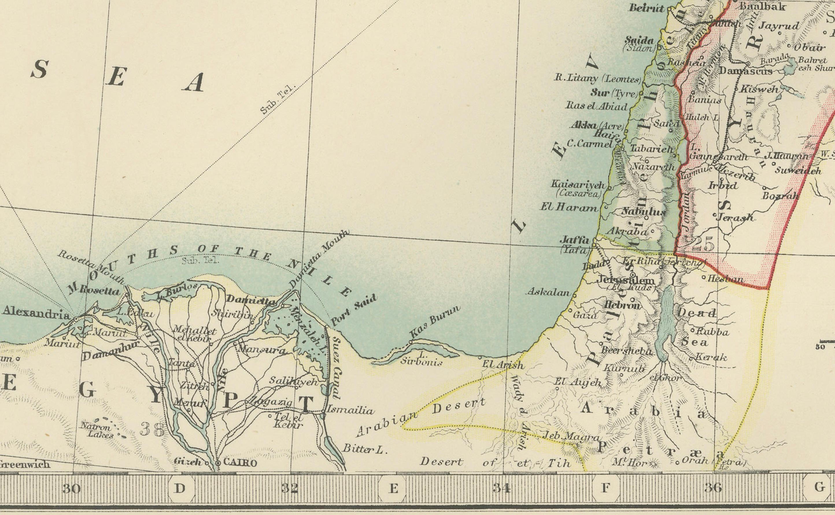 Antique Map of Turkey in Asia (Asia Minor and Transcaucasia), 1903, with Intricate Provincial Borders

This antique map, titled 