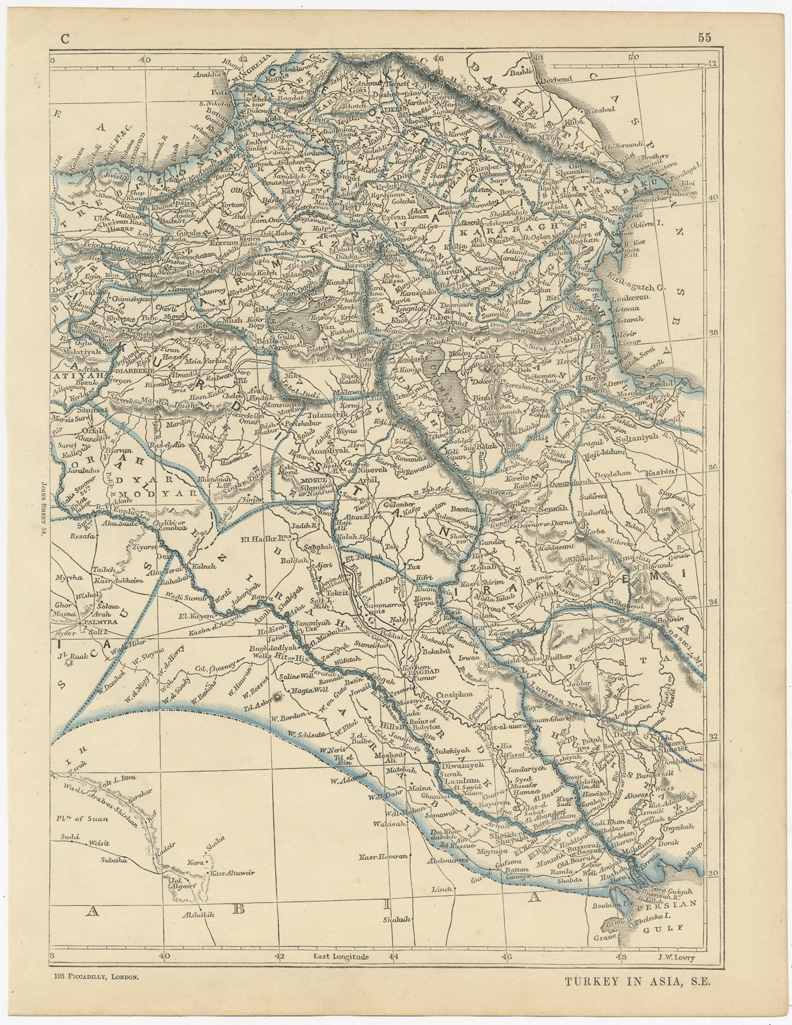 mapa de asia en el siglo xix
