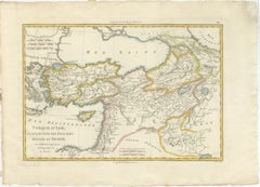 Carte ancienne de la Turquie en Asie, Moyen-Orient et Perse, Bonne, c.1780