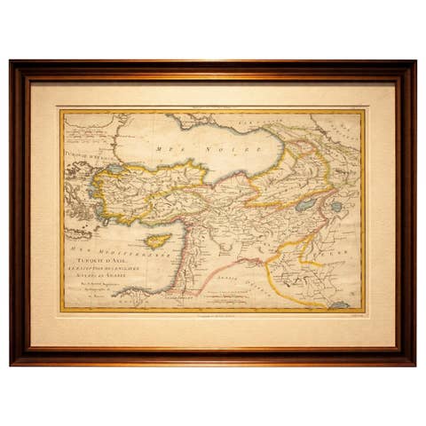 Antique Map of Turkey in Asia, Middle East and Persia, Bonne, c.1780
