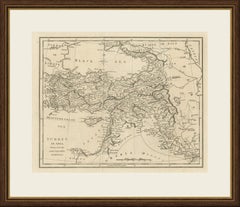 Antique Map of Turkey in Asia, Ottoman Anatolia, Syria and Iraq, circa 1795