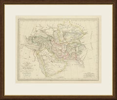 Antique Map of Turkey in Asia, Persia, Afghanistan and Arabia by Malte Brun