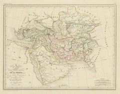 Antique Map of Turkey in Asia, Persia, Afghanistan and Arabia by Malte Brun