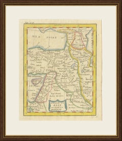 Antique Map of Turkey in Asia with Blue Draped Cartouche, circa 1760