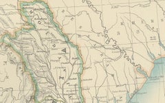 Antique Map of Turkey in Europe, 1903, with Delicate Pastel Coloration