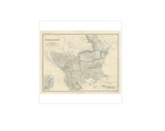 Antique Map of Turkey in Europe by A.K. Johnston, 1865