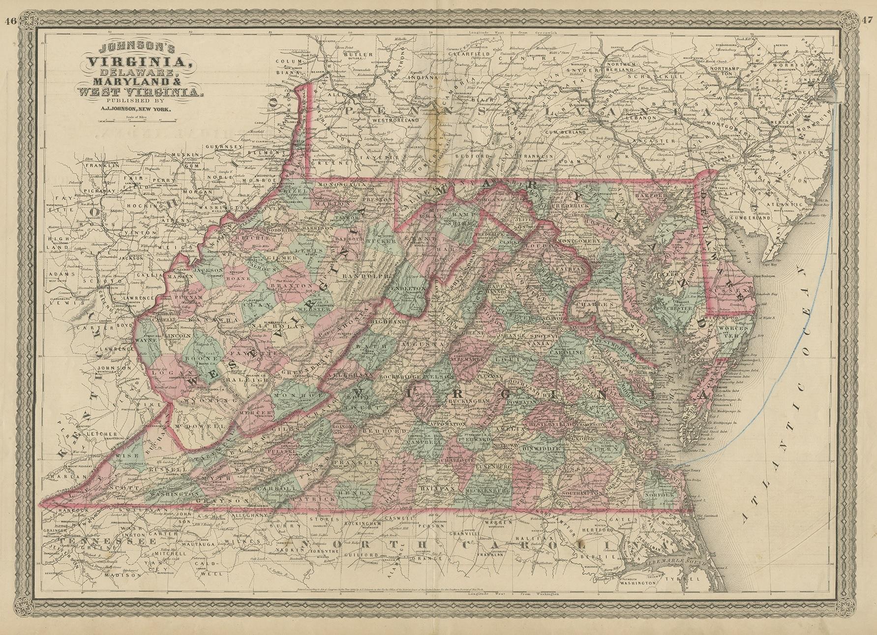 Carte ancienne intitulée 