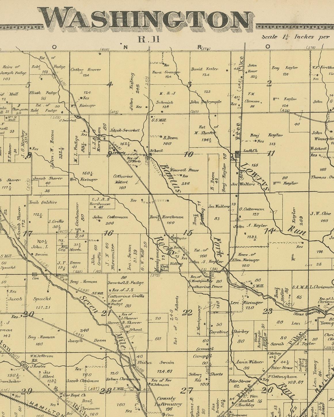 washington county township map