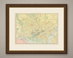 Antique Map of Washington, D.C., The Nation's Capital, Rand McNally, 1899