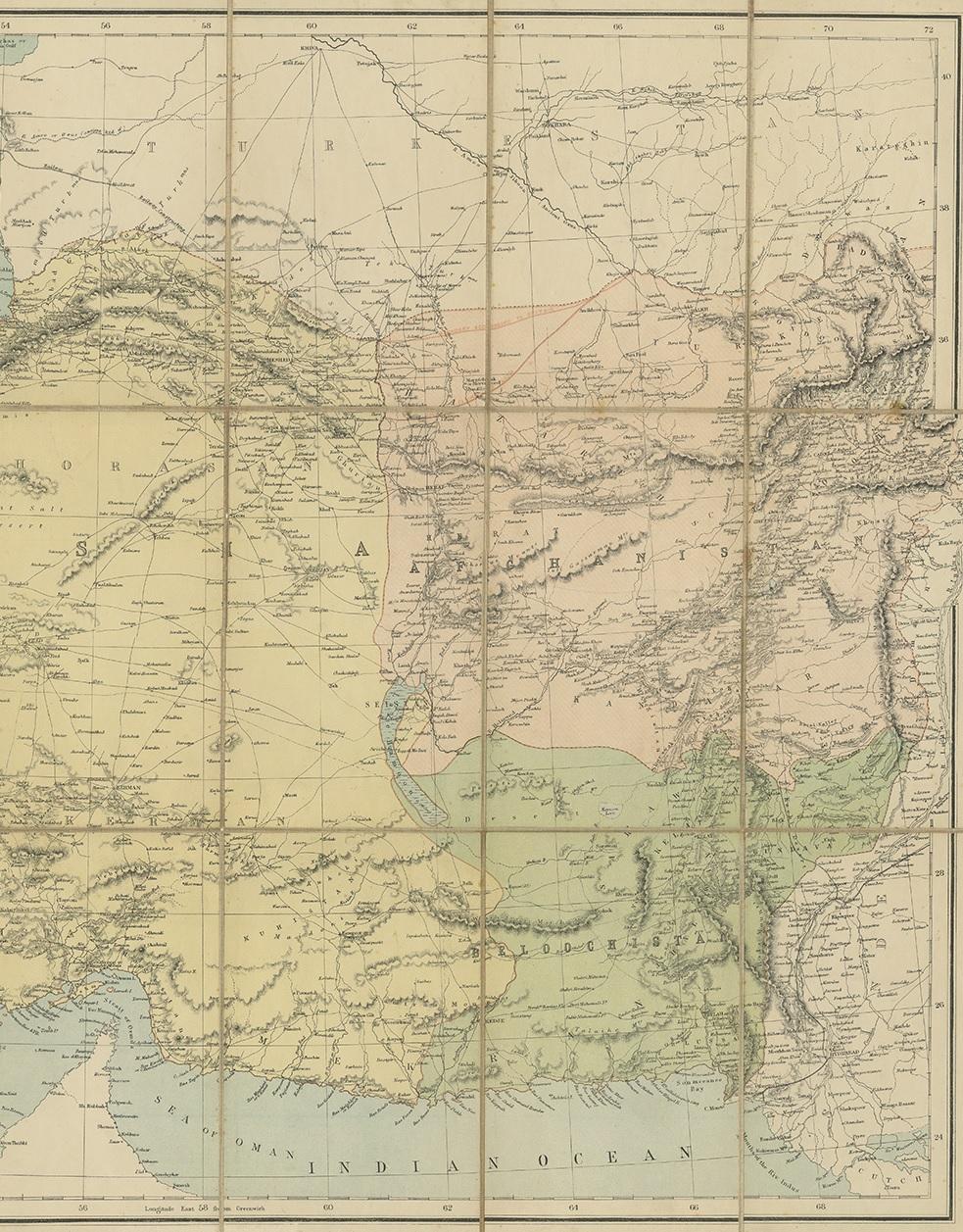 carte asie de l'ouest