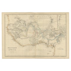 Western Africa Antique Map by W. G. Blackie, 1859