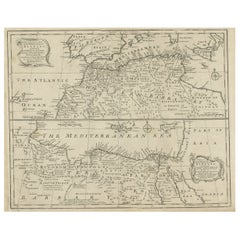 Carta antica della Barberia occidentale e orientale in Africa, 1744 ca.