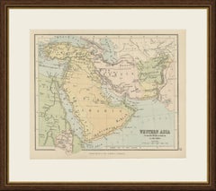 Antique Map of Western Asia, Mediterranean to the Indus, Arabia and Persia