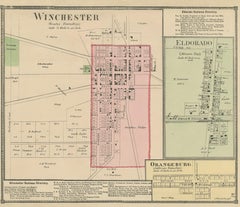 Antique Map of Winchester, Eldorado & Orangeburg, 1871